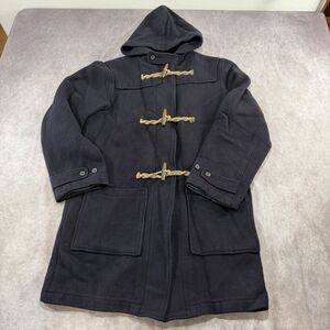 Vintage Polo Ralph Lauren Youth Wool Peacoat Navy Blue  XL Toggle Duffle Hooded